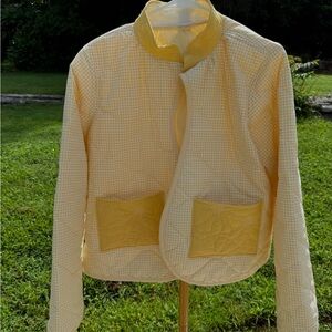 Yellow Gingham Women's Jacket